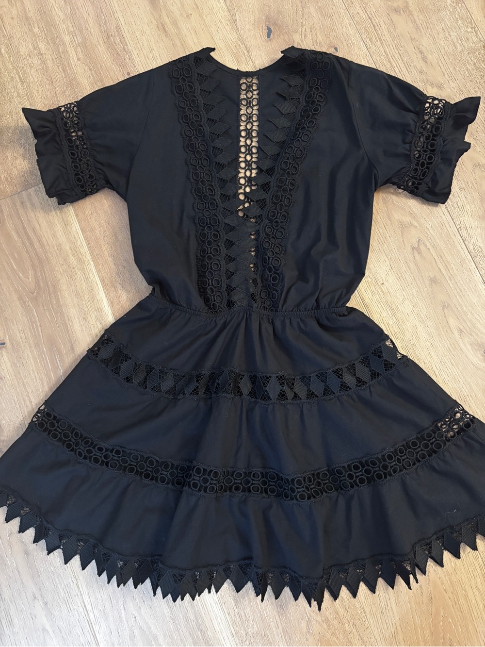 Peixoto black Ora mini dress
